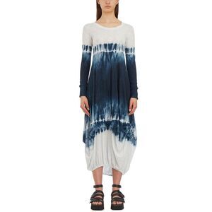 GILDA MIDANI Tie-Dye Asymmetrical Hem Dress Women BLUE Dresses
